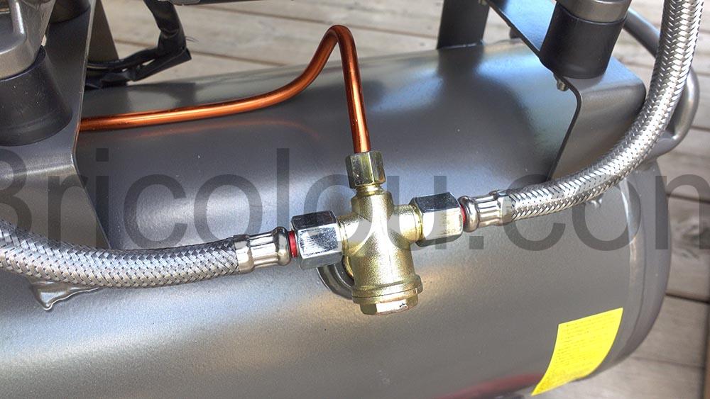 Compresseur air Hychika 880W 24L test double piston Compresseur air Hychika 880W-24L test double piston