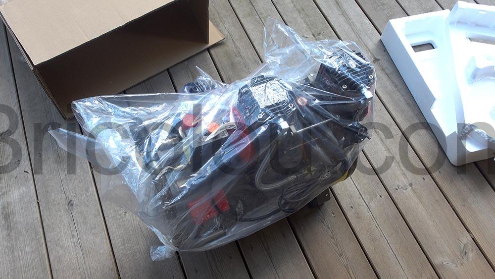 Compresseur air Hychika 880W 24L test sac Compresseur air Hychika 880W-24L test sac