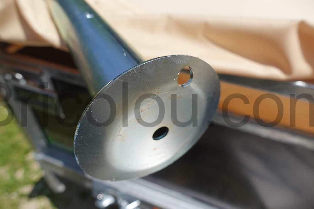 Chandelle Remorque Bequille de Support 60 cm Unitrailer coupelle Chandelle Remorque Béquille de Support 60 cm Unitrailer coupelle