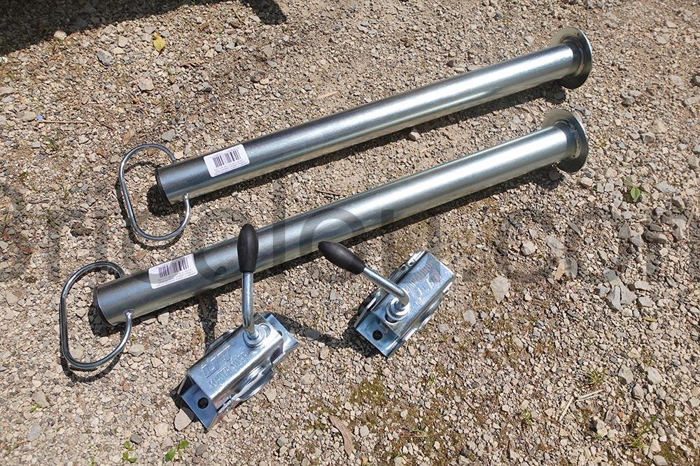 Chandelle Remorque Bequille de Support 60 cm Unitrailer double Chandelle Remorque Béquille de Support 60 cm Unitrailer double