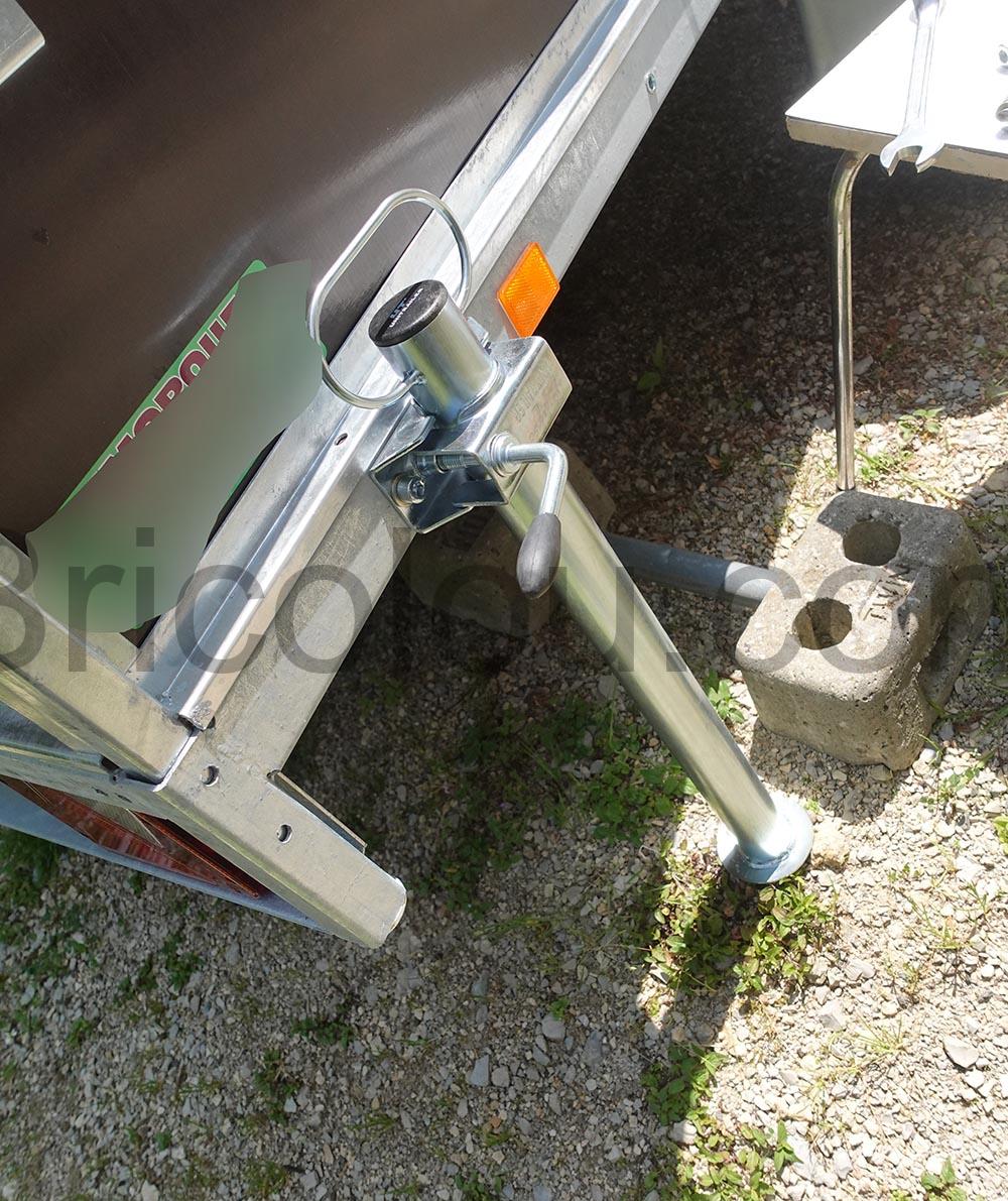 Chandelle Remorque Bequille de Support 60 cm Unitrailer lider Chandelle Remorque Béquille de Support 60 cm Unitrailer lider