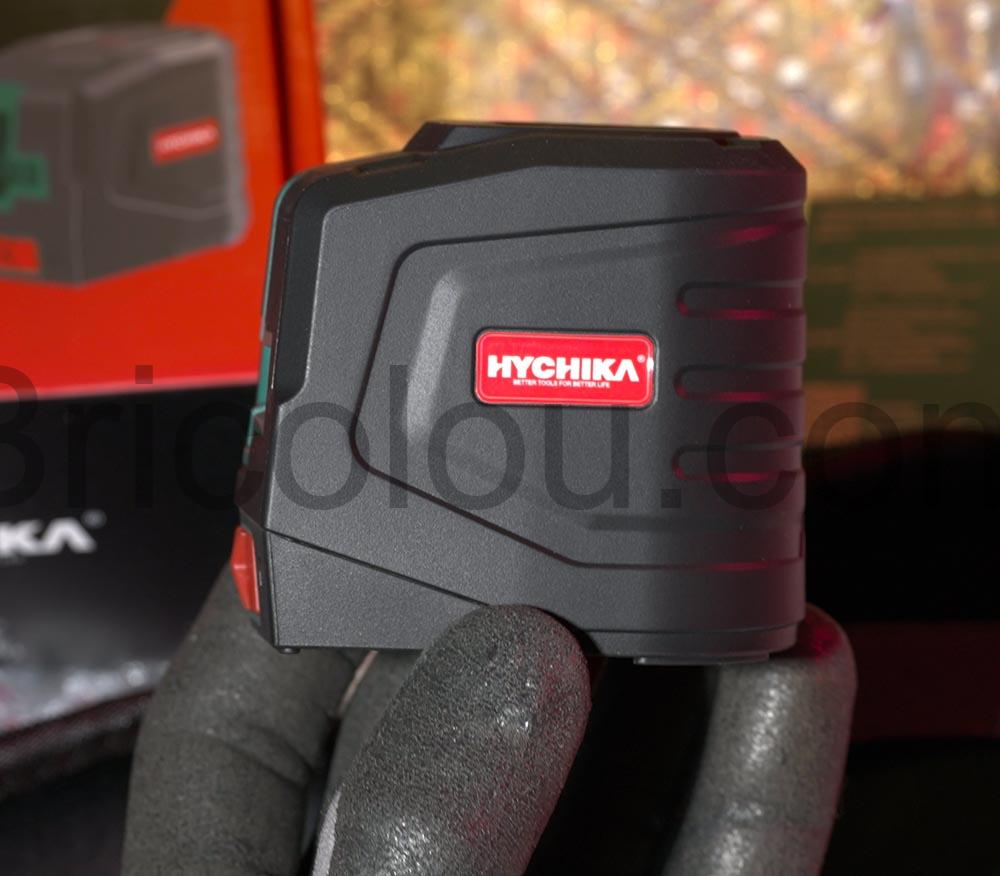 HYCHIKA PT0204B Niveau Laser croix Vert Autonivelant cote HYCHIKA PT0204B Niveau Laser croix Vert Autonivelant coté