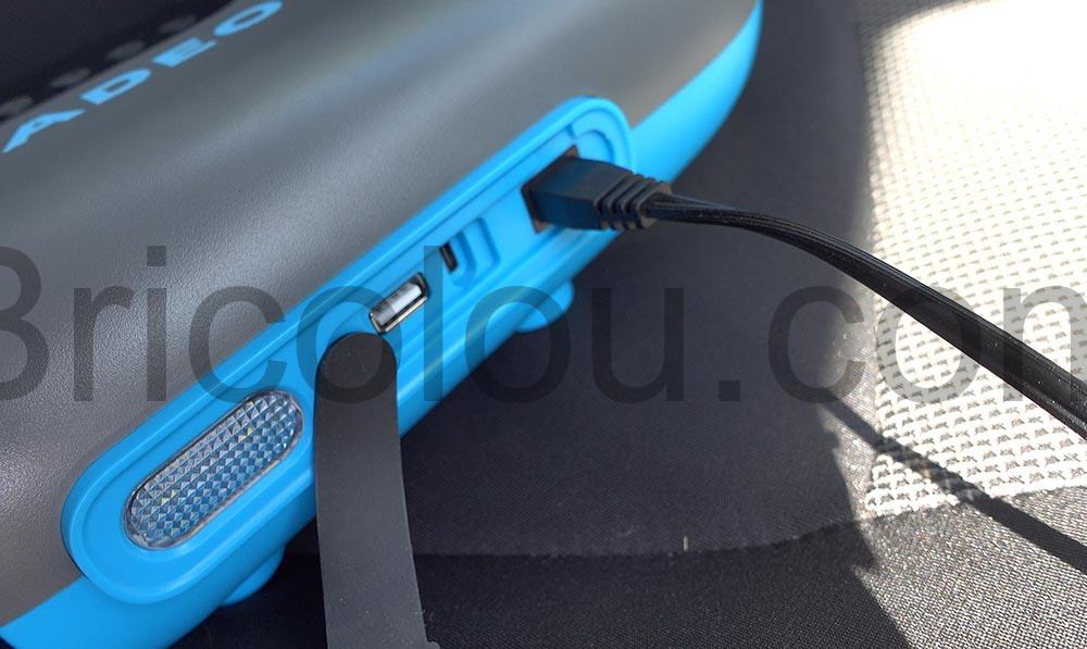 WADEO Gonfleur Rechargeable GonflageDegonflage 12V WADEO Gonfleur Rechargeable GonflageDégonflage 12V