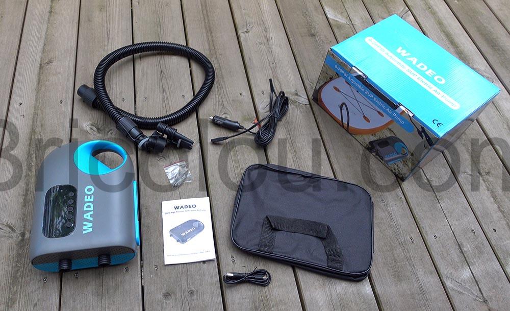WADEO Gonfleur Rechargeable GonflageDegonflage multiple embouts WADEO Gonfleur Rechargeable GonflageDégonflage multiple embouts