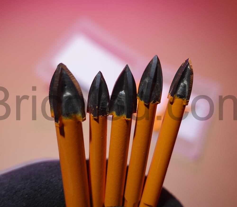 5 Forets diamantes carrelage 5 trepans carbure EXFEIN aligne 5 Forets diamantés carrelage 5 trépans carbure EXFEIN aligné