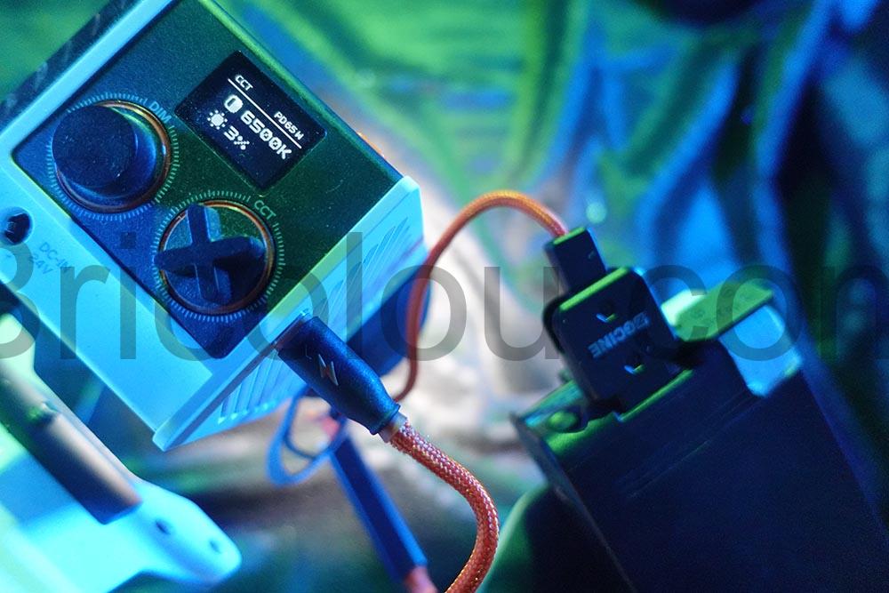 Convertisseur bidirectionnel 65W D Tap USB C DT PD ZGCINE LED Convertisseur bidirectionnel 65W D-Tap USB-C DT-PD ZGCINE LED