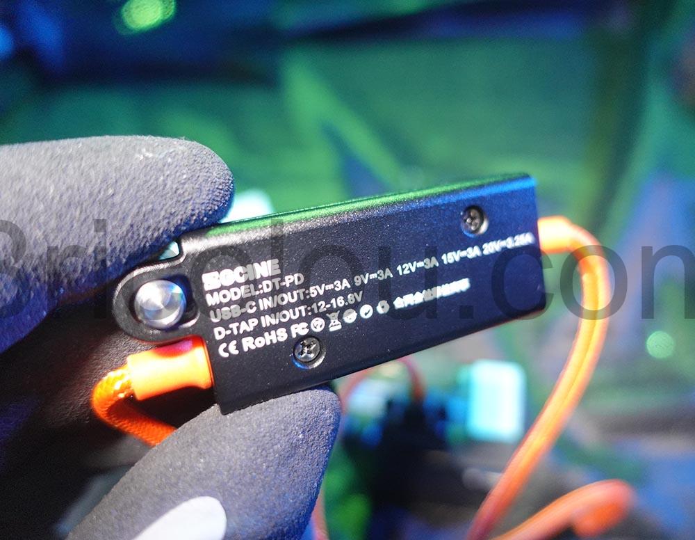 Convertisseur bidirectionnel 65W D Tap USB C DT PD ZGCINE caracteristique Convertisseur bidirectionnel 65W D-Tap USB-C DT-PD ZGCINE caracteristique