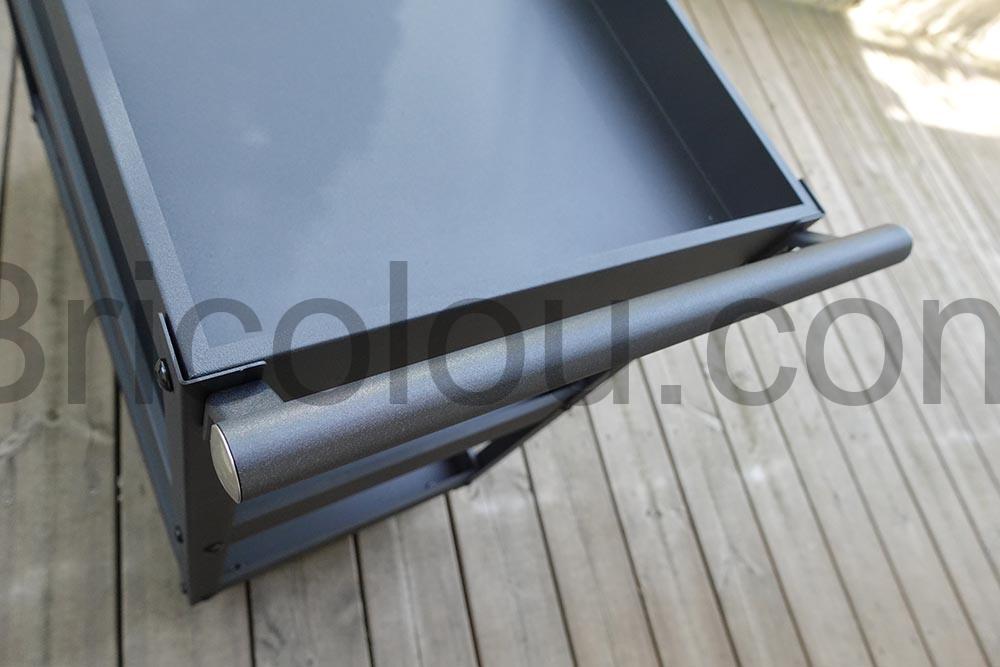 GYMAX Chariot dAtelier 3 Niveaux en Metal Charge 120Kg poignee GYMAX Chariot d'Atelier 3 Niveaux en Métal Charge 120Kg poignée