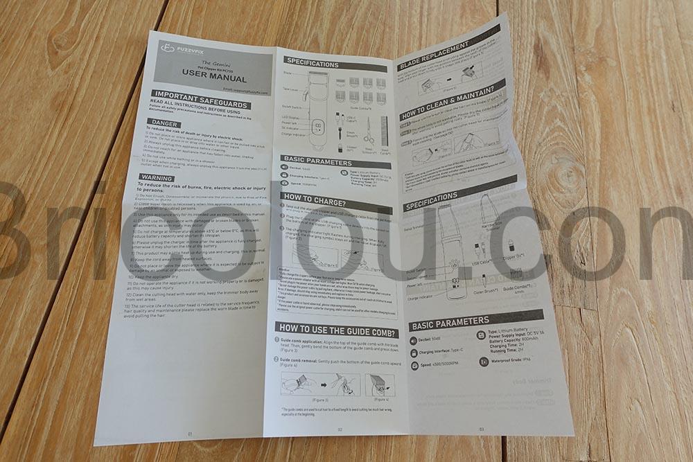 Kit 2 Tondeuses Chiens chat FuzzyFix doc Kit 2 Tondeuses Chiens chat FuzzyFix doc