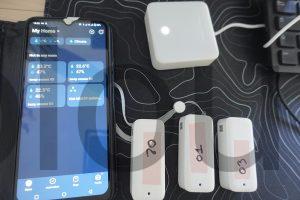 Kit 3 Thermomètre-hygromètre IP 65 et Hub Mini Matter Wi-Fi SwitchBot app