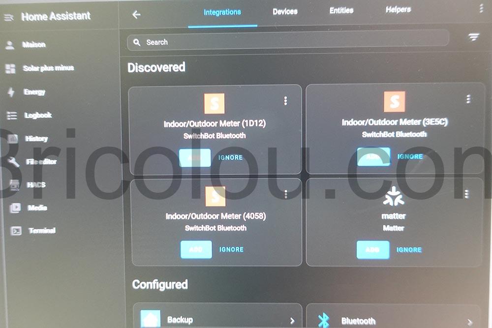 Kit 3 Thermometre hygrometre IP 65 et Hub Mini Matter Wi Fi SwitchBot home assistant Kit 3 Thermomètre-hygromètre IP 65 et Hub Mini Matter Wi-Fi SwitchBot home assistant