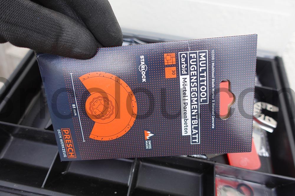 Lame Scie Oscillante Carbure 85mm Starlock multifonction beton Presch carton Lame Scie Oscillante Carbure 85mm Starlock multifonction béton Presch carton