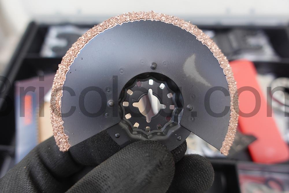 Lame Scie Oscillante Carbure 85mm Starlock multifonction beton Presch dessous Lame Scie Oscillante Carbure 85mm Starlock multifonction béton Presch dessous