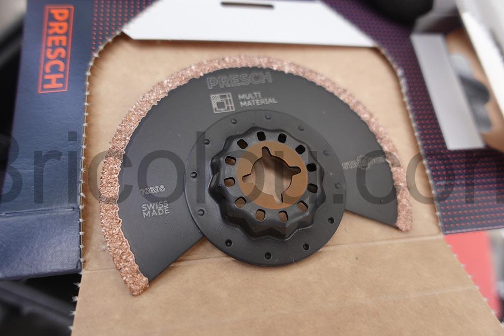 Lame Scie Oscillante Carbure 85mm Starlock multifonction beton Presch neuve Lame Scie Oscillante Carbure 85mm Starlock multifonction béton Presch neuve