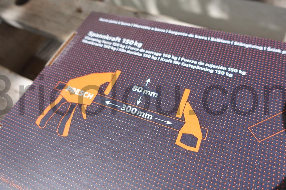 Serre joint menuisier 300mm 150kg Presch spec Serre joint menuisier 300mm 150kg Presch spec