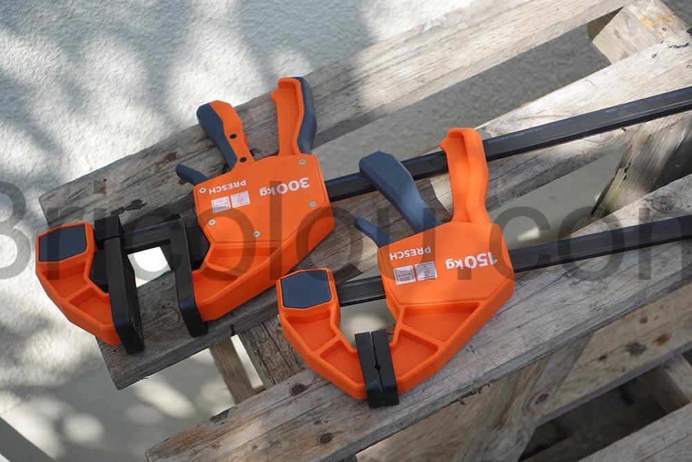 Serre joint menuisier rapide 600mm 300kg Presch 150Kg Serre joint menuisier rapide 600mm 300kg Presch 150Kg