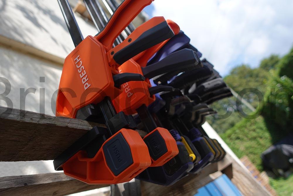 Serre joint menuisier rapide 600mm 300kg Presch aligne Serre joint menuisier rapide 600mm 300kg Presch aligné