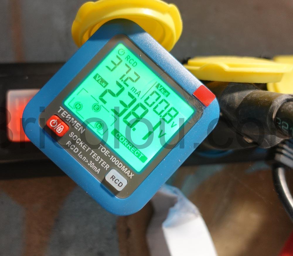 Testeur de prise electrique TOE 100DMAX TESMEN multiprise Testeur de prise électrique TOE-100DMAX TESMEN multiprise