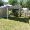 Tonnelle Pliante avec 2 Parois Latérales Tente Auvent RELAX4LIFE 3m