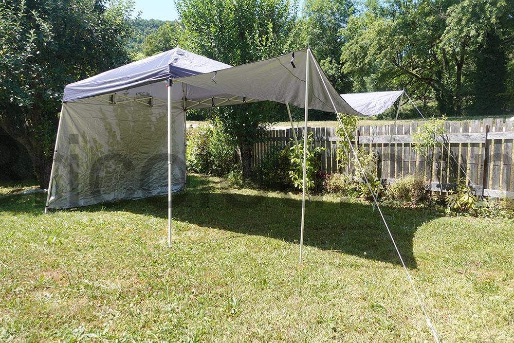 Tonnelle Pliante avec 2 Parois Laterales Tente Auvent RELAX4LIFE 3m Tonnelle Pliante avec 2 Parois Latérales Tente Auvent RELAX4LIFE 3m
