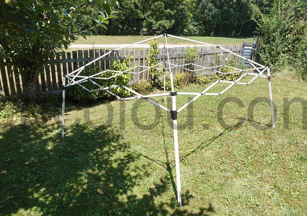 Tonnelle Pliante avec 2 Parois Laterales Tente Auvent RELAX4LIFE armature Tonnelle Pliante avec 2 Parois Latérales Tente Auvent RELAX4LIFE armature