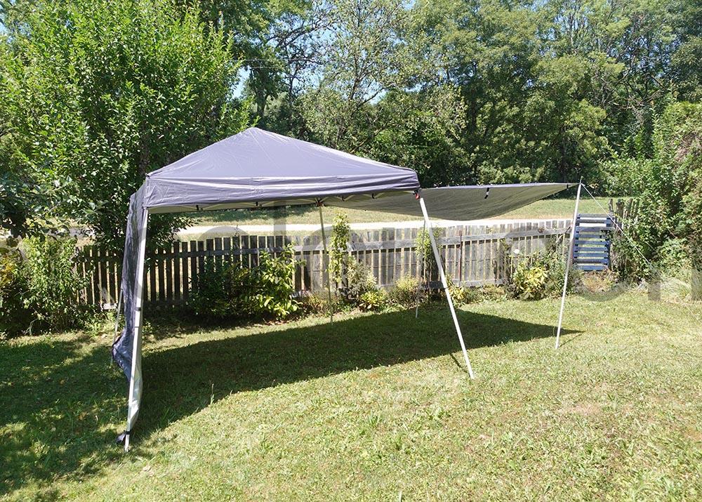 Tonnelle Pliante avec 2 Parois Laterales Tente Auvent RELAX4LIFE ouvert Tonnelle Pliante avec 2 Parois Latérales Tente Auvent RELAX4LIFE ouvert
