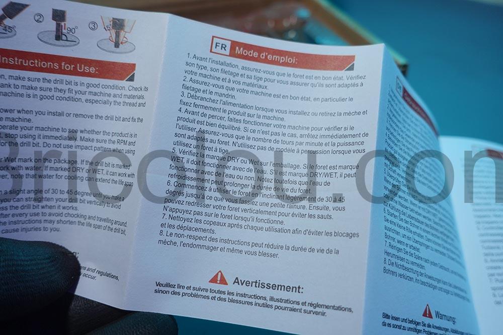 kit Foret a Chanfreiner 3.2 a 4.8 Bois Focstol doc kit Foret à Chanfreiner 3.2 à 4.8 Bois Focstol doc