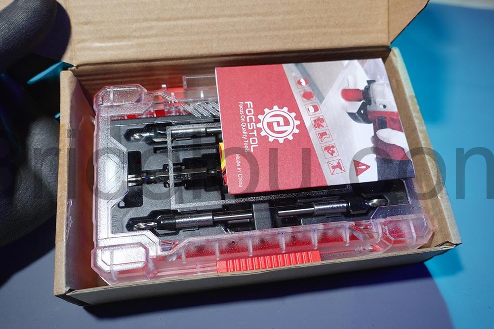 kit Foret a Chanfreiner 3.2 a 4.8 Bois Focstol emballage kit Foret à Chanfreiner 3.2 à 4.8 Bois Focstol emballage