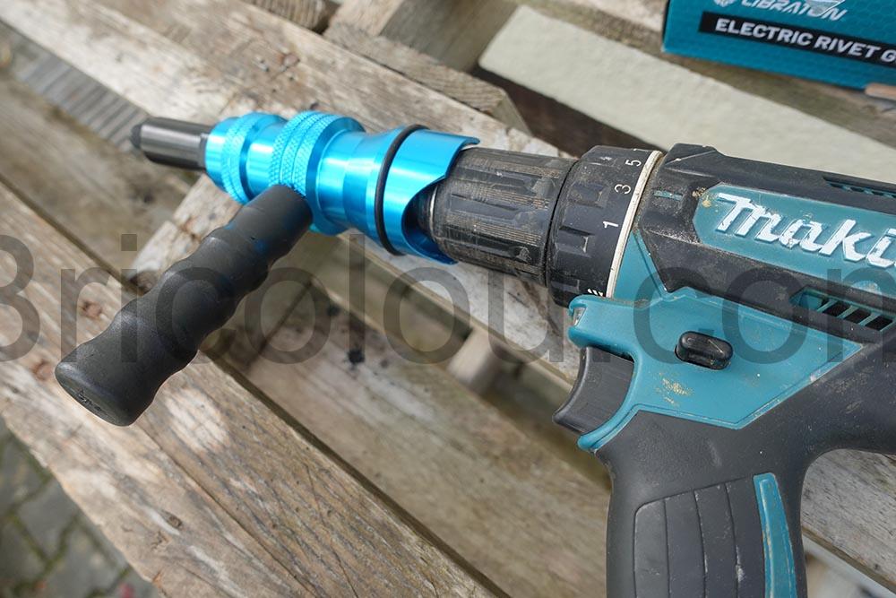 Embout Adaptateur riveteuse pour Perceuse Electrique LIBRATON Makita Embout Adaptateur riveteuse pour Perceuse Électrique LIBRATON Makita