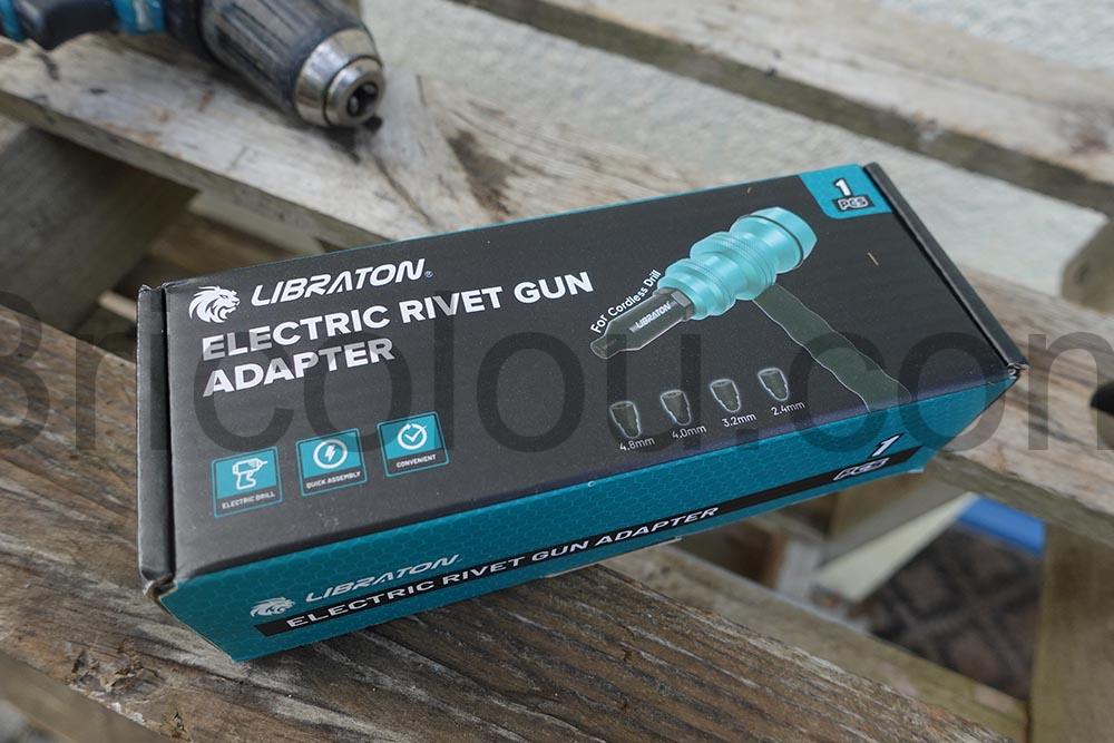 Embout Adaptateur riveteuse pour Perceuse Electrique LIBRATON boite Embout Adaptateur riveteuse pour Perceuse Électrique LIBRATON boite