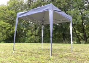 Tente grise 2 x 2 vue dessous Tente grise 2 x 2 vue dessous