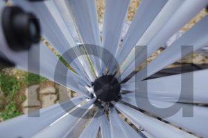 Tonnelle Pliante tente 2x2 Gris TRIUMPHKEY intérieur