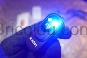 Micro Lampe de poche rechargeable a clip 500 lumens GOSCIEN bleu Micro Lampe de poche rechargeable à clip 500 lumens GOSCIEN bleu