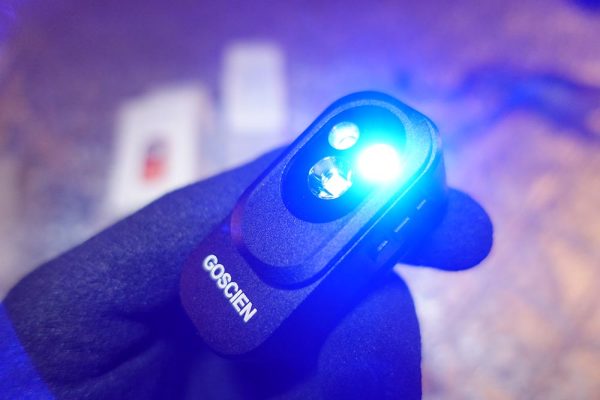 Micro Lampe de poche rechargeable à clip 500 lumens GOSCIEN bleu