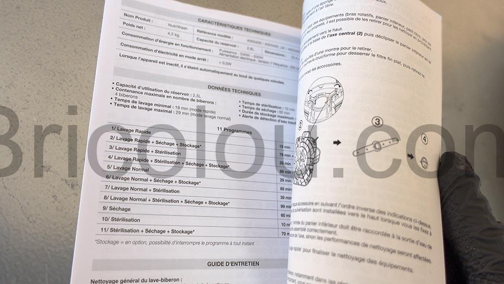 Lave Biberon Electrique NutriWash 4 en 1 Lave Sterilise Seche Stocke 11 Programmes Babymoov documentation Lave Biberon Electrique NutriWash 4 en 1 Lave Stérilise Sèche Stocke 11 Programmes Babymoov documentation
