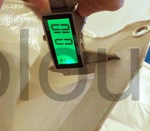 Bâche de protection imperméable de 3,6 x 4,9 m, 100 g blanche SUMORISE éppaisseur