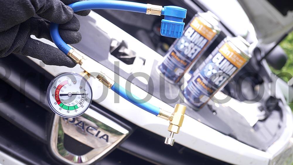 Tuto Recharger sa clim de voiture soit meme Lodgy Dacia Renault kit Tuto - Recharger sa clim de voiture soit même Lodgy Dacia Renault kit