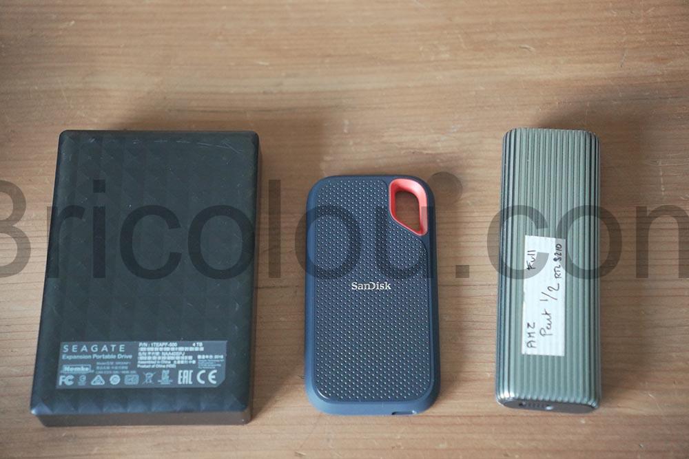 Sandisk 2To SSD portable defaut taille Sandisk 2To SSD portable défaut taille